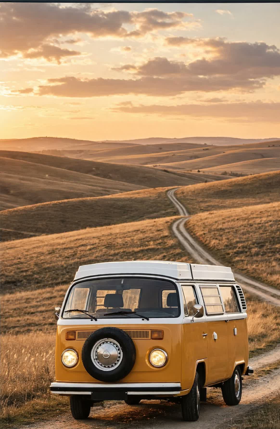 Car driving along a scenic coastal road